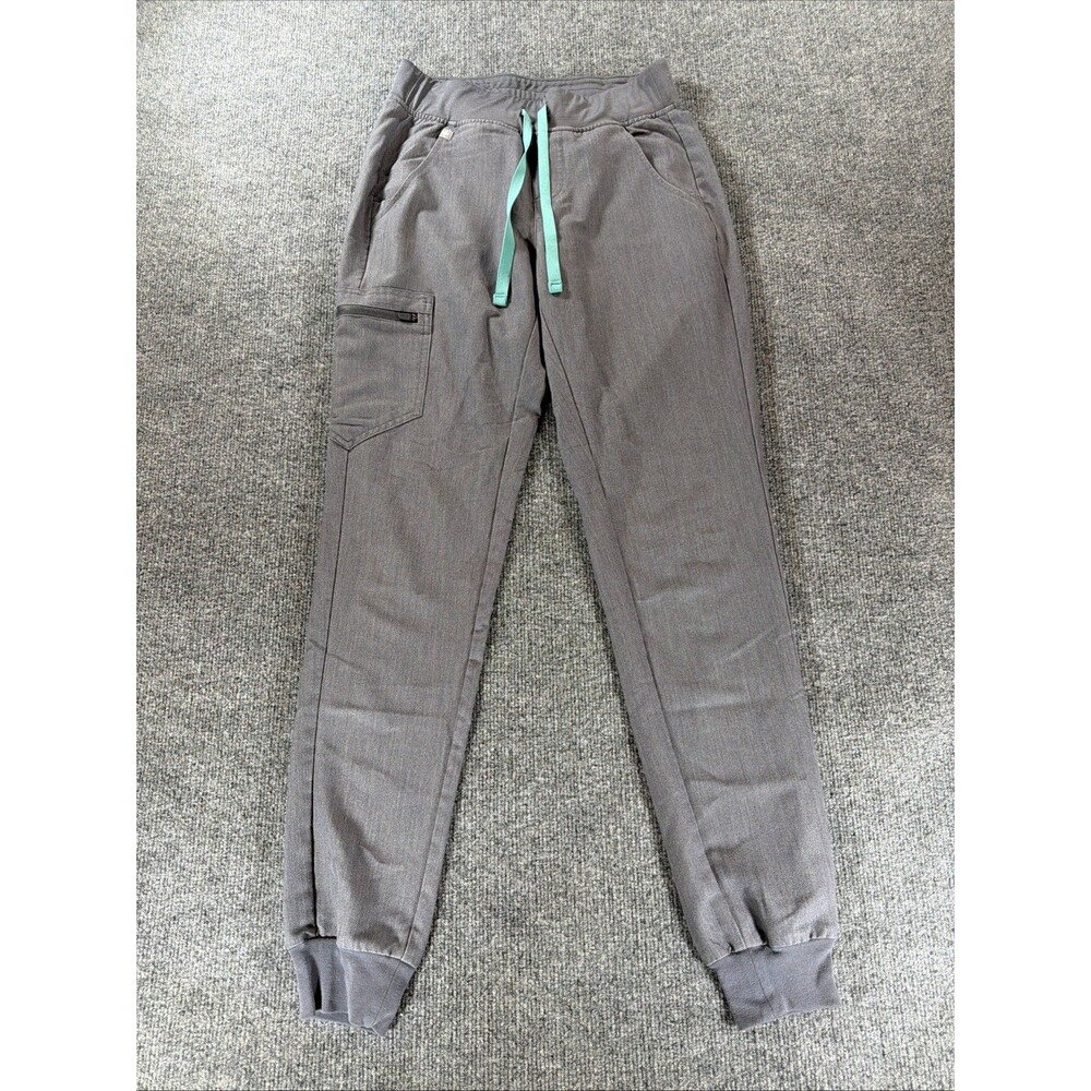 Figs Womens Zamora Cargo Jogger Pants XS/T Technical Collection W18SW2005T Gray
